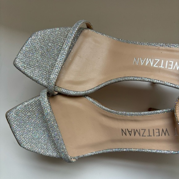 Stuart Weitzman Nudistcurve Ankle Strap Sandal  Sz 10.5 - Picture 4 of 7